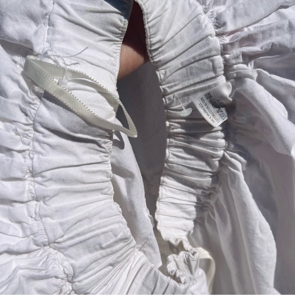 🇩🇪 Vintage 80s White Cottagecore Balletcore Maxi Skirt Coquette Tierer Ruffles - Picture 5 of 9